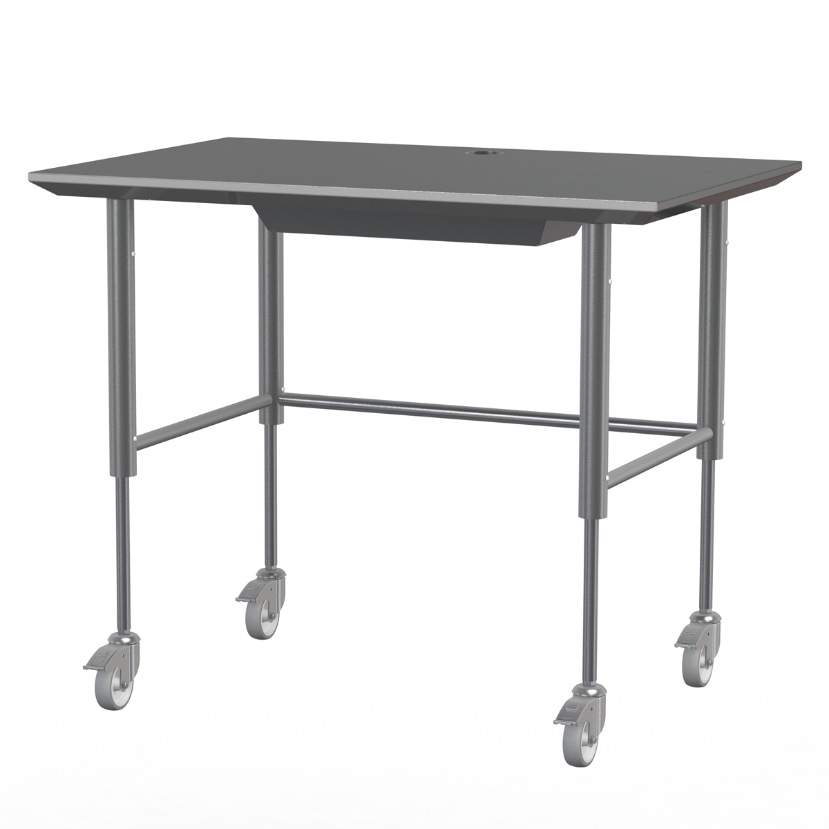 Elektrisch höhenverstellbarer Hygienic Design Tisch fahrbar