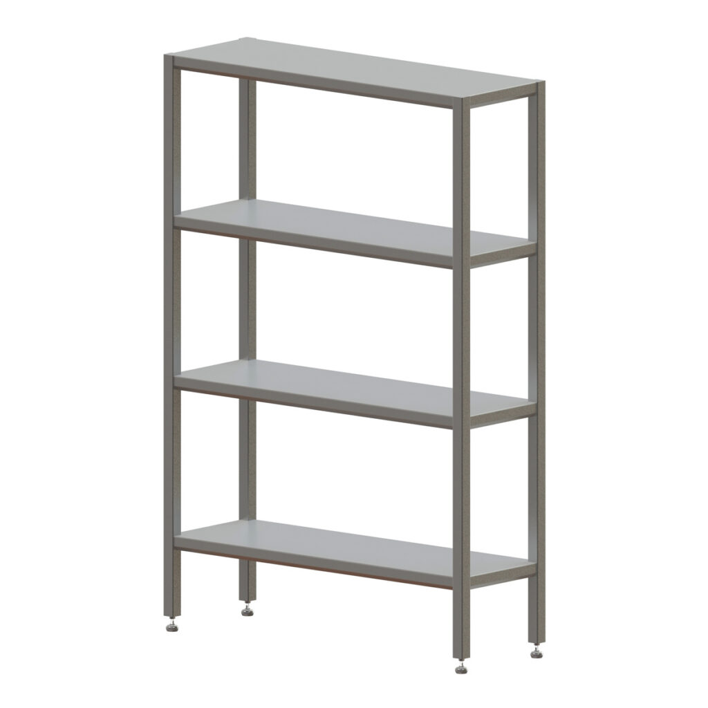 Hygienic design shelf, single-shell