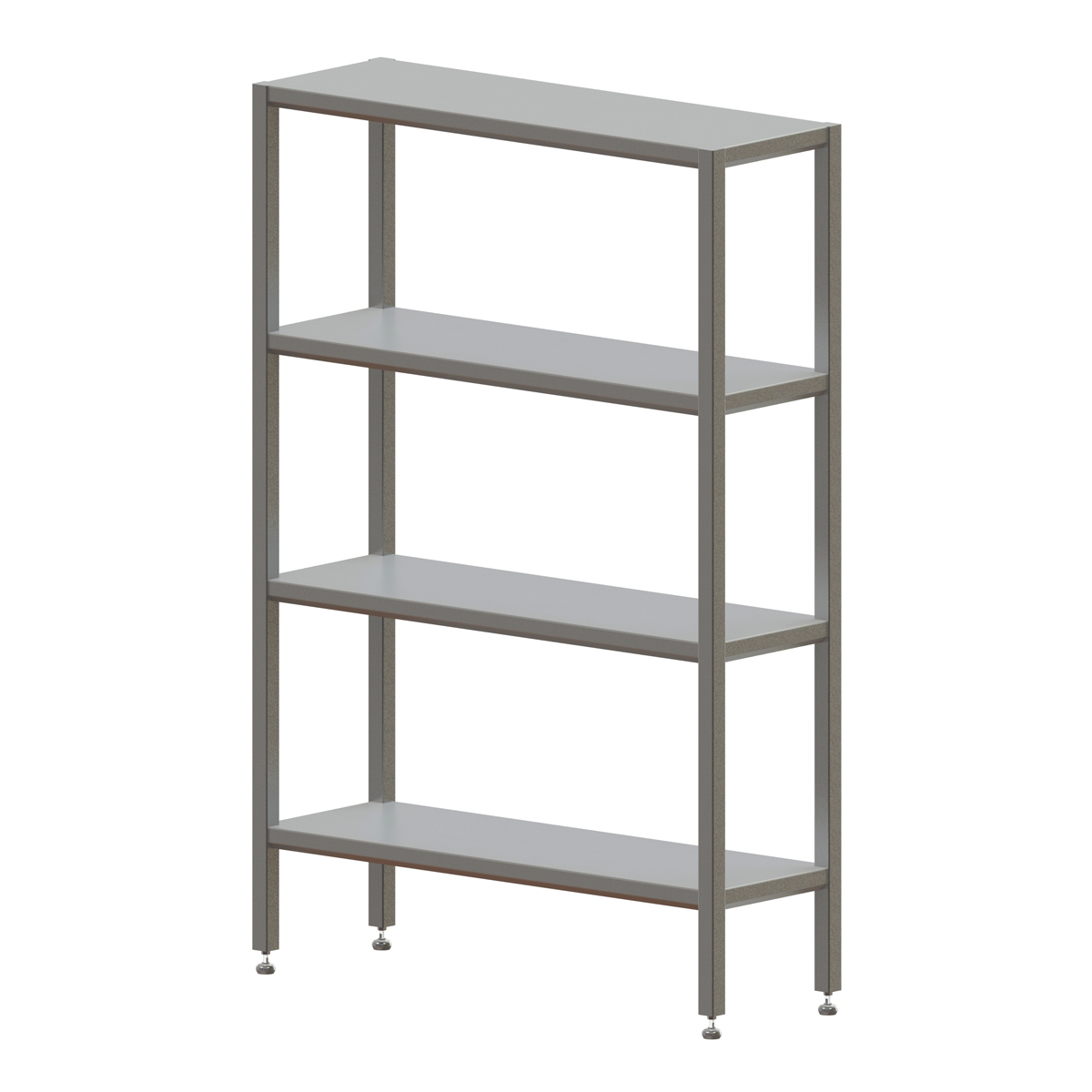 Hygienic design shelf, single-shell